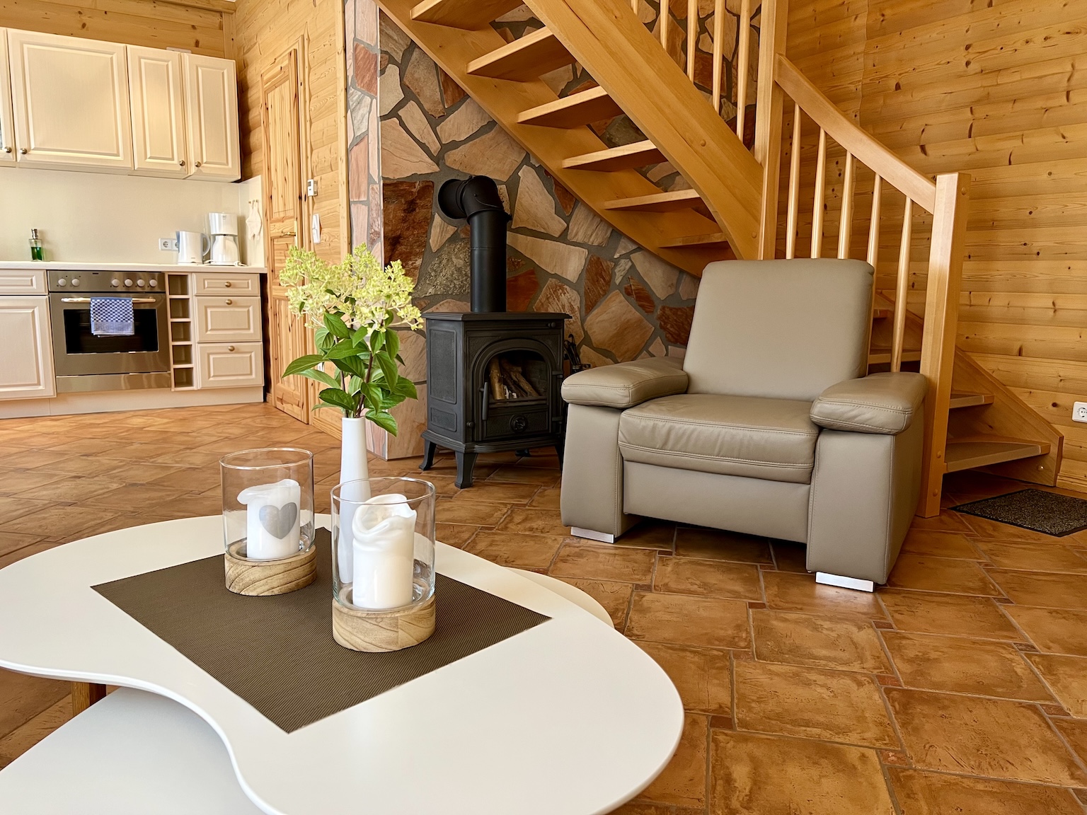 Ferienhaus Slajszewo Kamin Ferienhaus Slajszewo Kamin